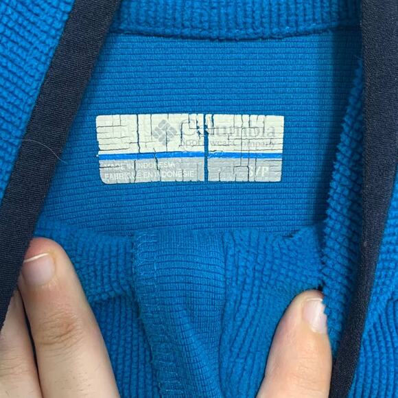Columbia Omni-Wick 1/4 Zip Lightweight Fleece Pullover Women's Sz S Blue - Picture 3 of 6
